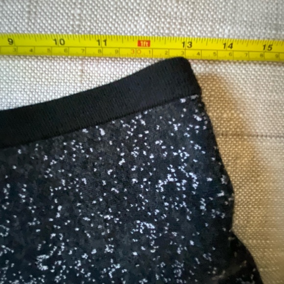 Theory Black/White Wool Blend Knit Pull On Casual Preppy Mini Skirt- Sz-S - Picture 11 of 12